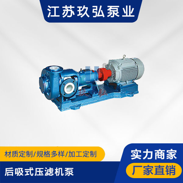 HFM-1型單級耐腐(fǔ)耐磨後吸式壓濾機泵(bèng)(圖1) HFM-1型單級耐腐耐磨後吸式壓濾(lǜ)機泵(圖1)